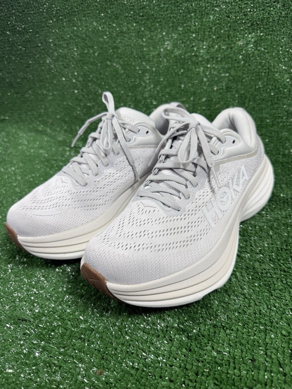 HOKA Bondi 8 Women’s Running Shoes Gray Size 7.5 Excellent Condition